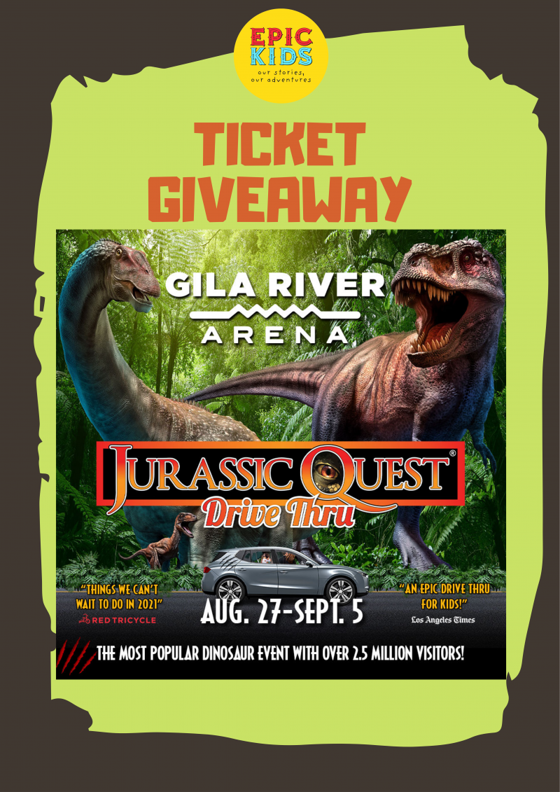 Epic Giveaway Win Tickets to Jurassic Quest Epic Kids