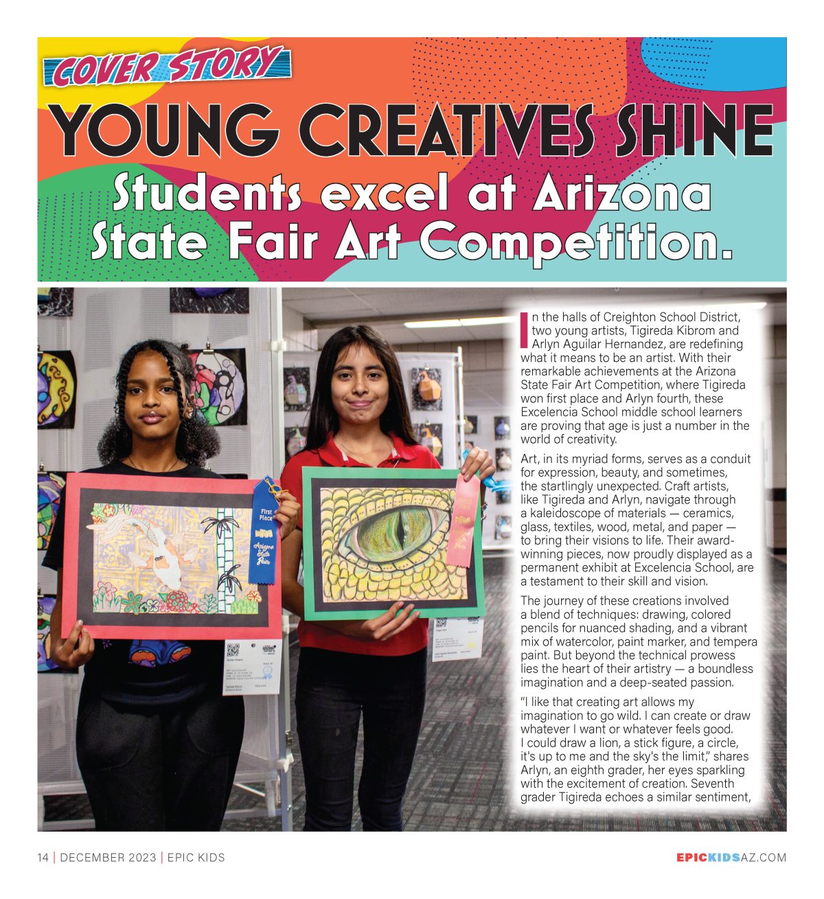 Young Creatives Shine Students Excel at Arizona State Fair Art