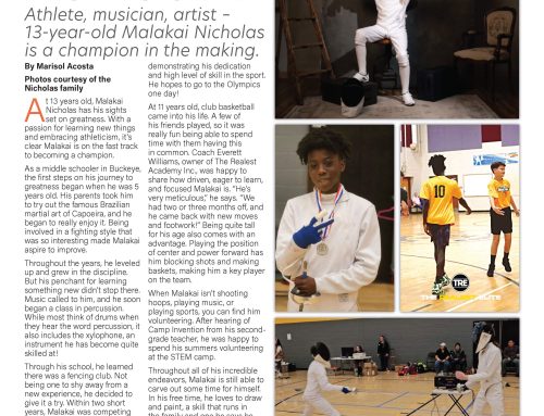 Rising Star     Athlete, musician, artist – 13-year-old Malakai Nicholas is a champion in the making.