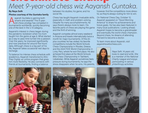 Checkmate Champ: Meet 9-year-old chess wiz Aayansh Guntaka